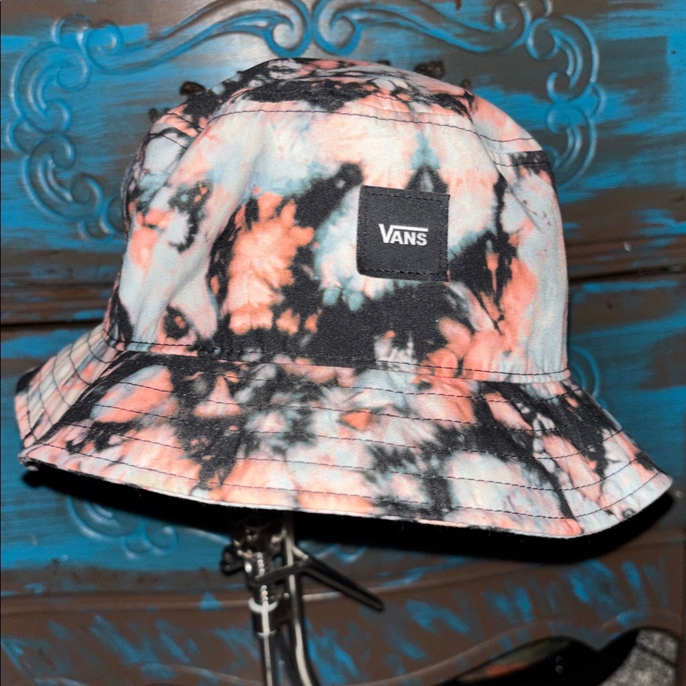Vans Kids Tie-Dye Bucket Hat - Black and Pink